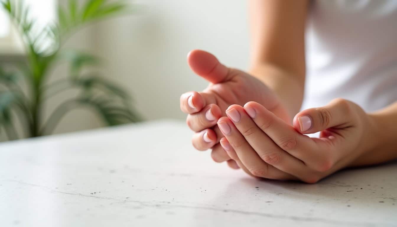 Main d’épaviste tenant une pièce automobile avec professionnalisme.