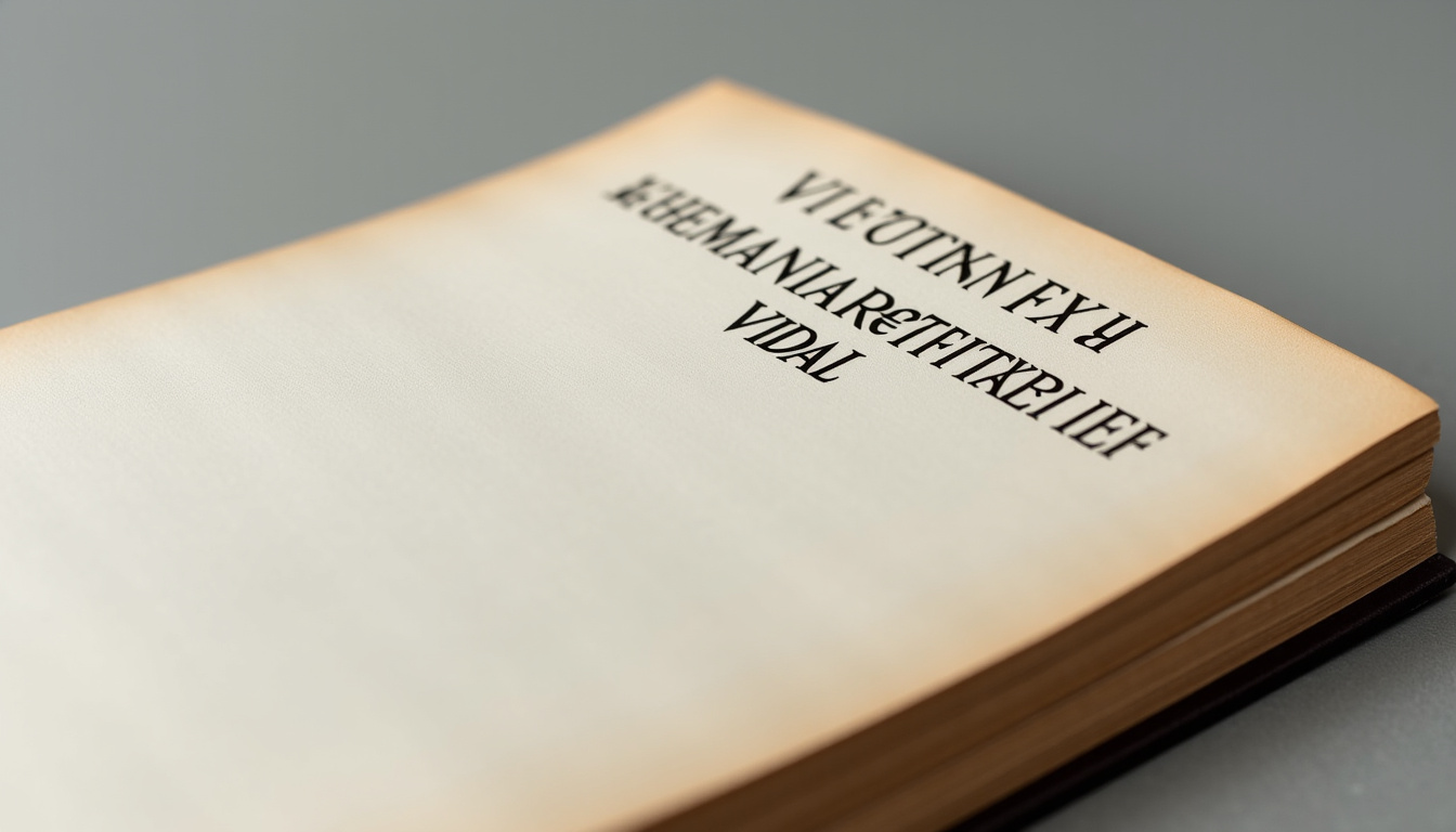 Couverture de la première édition du Dictionnaire Vidal publiée en 1914