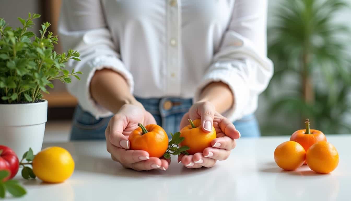 Femme utilisant des compléments à base de plantes pour le bien-être féminin