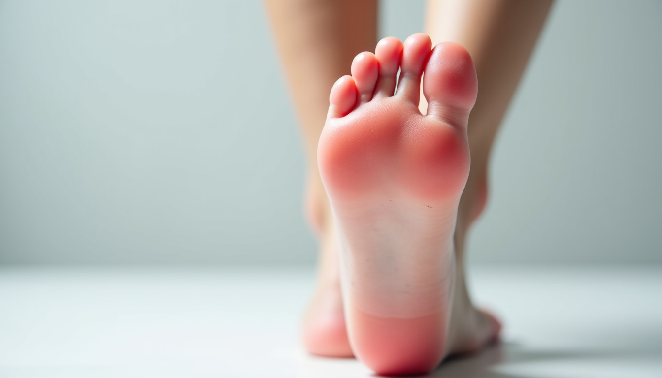 Représentation des zones réflexes du pied liées à la digestion et au côlon