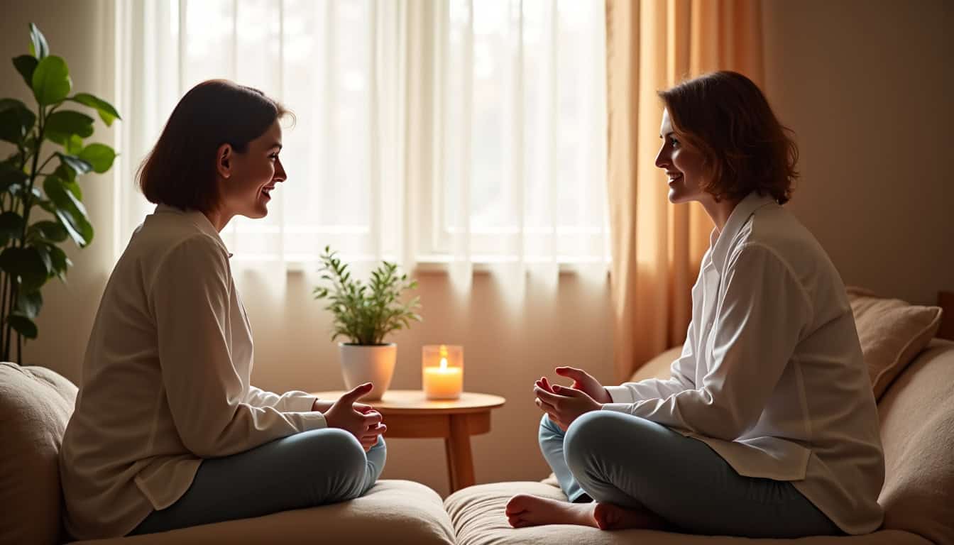 Consultation avec un praticien holistique en cabinet