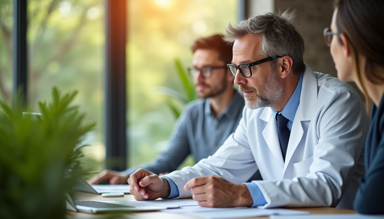 Naturopathe analysant un bilan de vitalité lors d