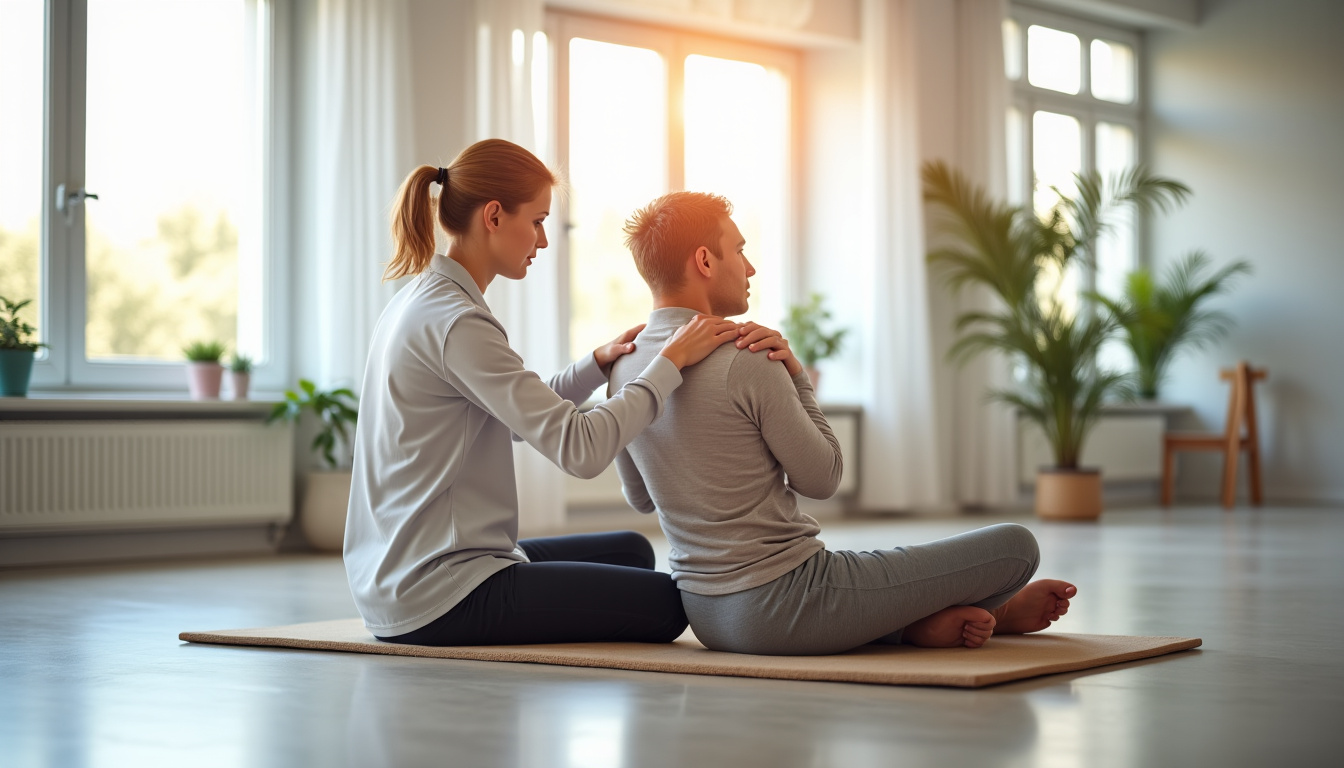 Séance de rééducation d