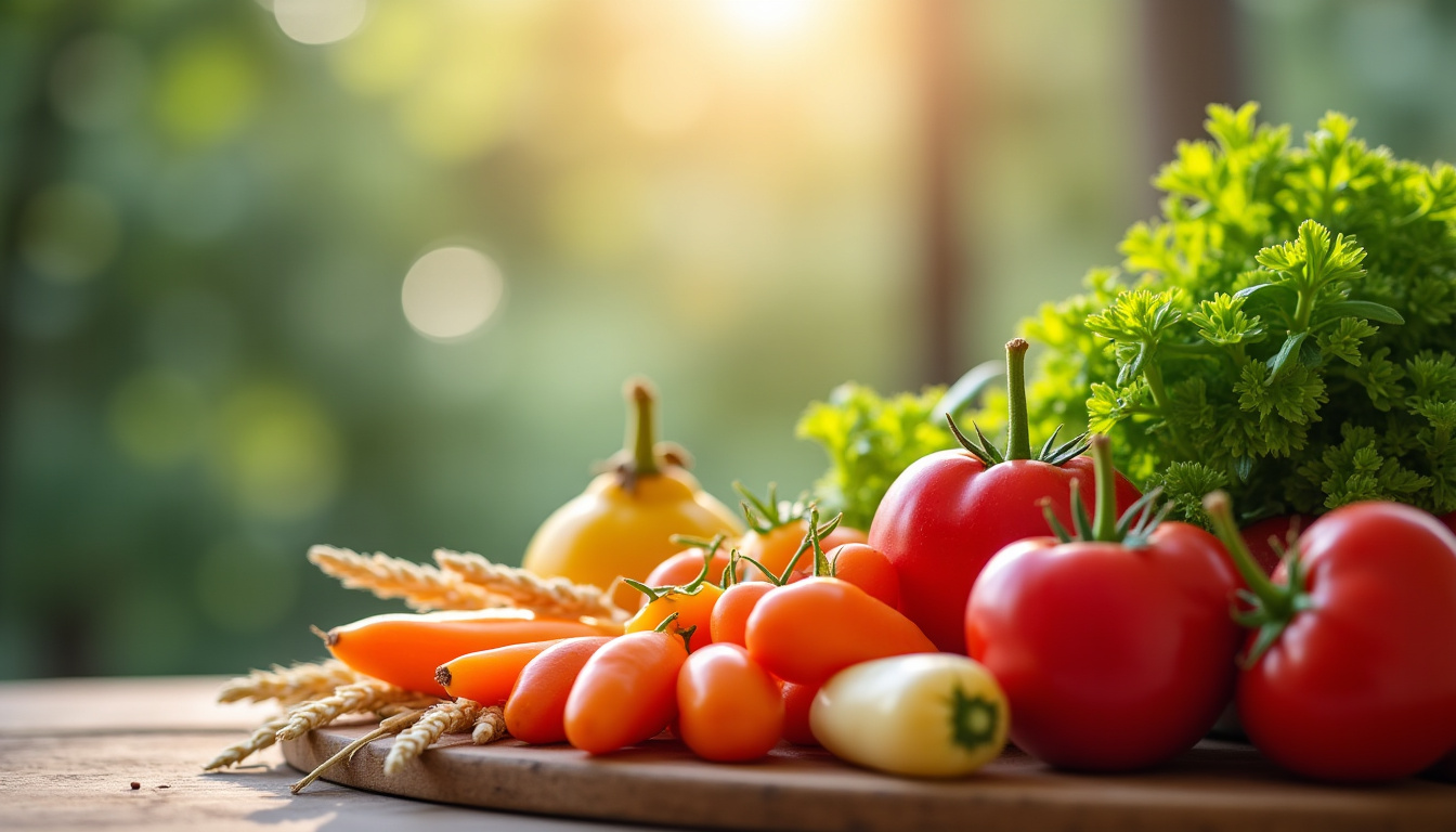 Tableau illustré des aliments interdits dans un régime sans résidu: légumes, fruits, céréales complètes