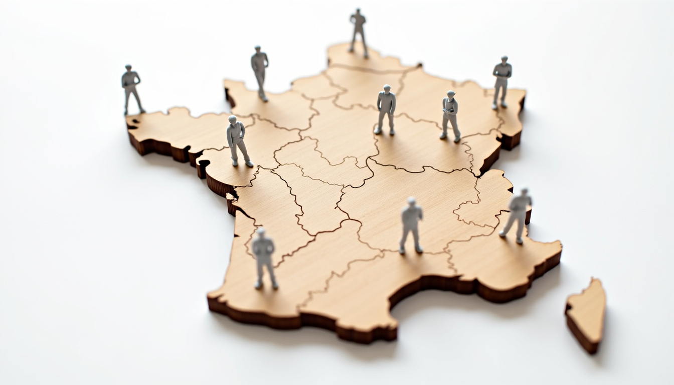 Carte interactive montrant la répartition des médecins en France selon les départements