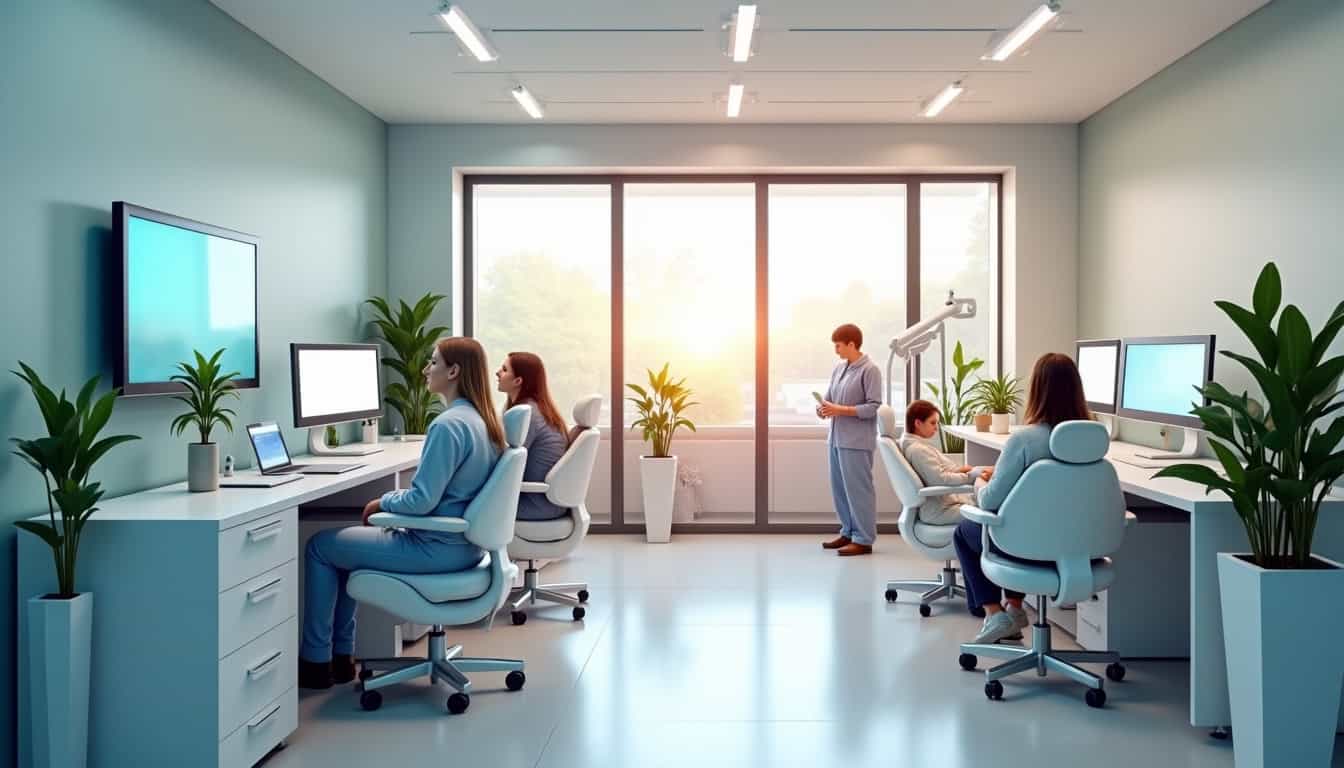 Intérieur du Centre Dentaire Dentapte au Mans avec équipement moderne