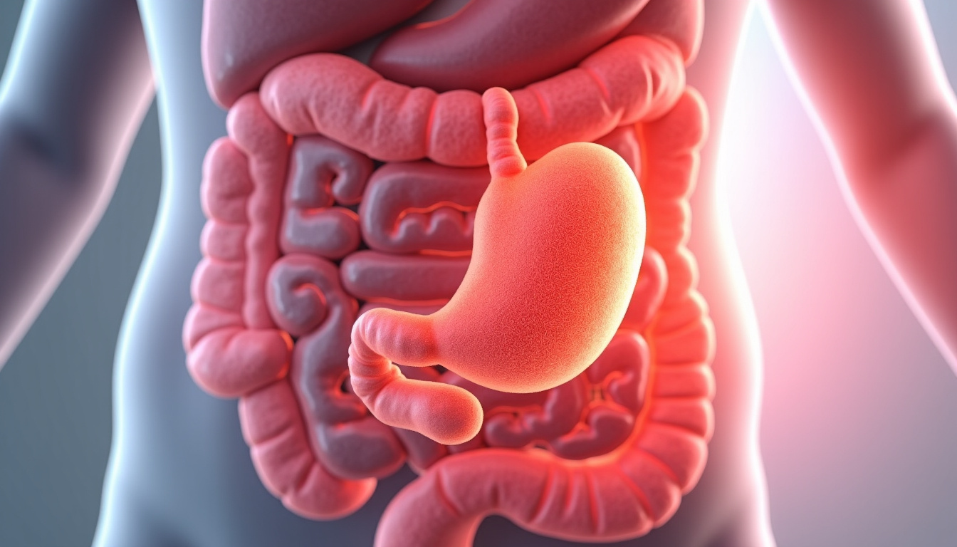 Schéma médical illustrant la localisation d