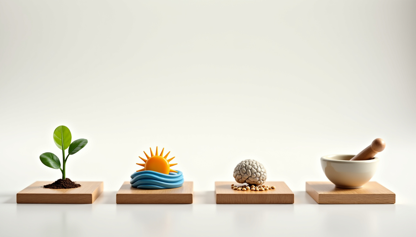 Tableau illustrant les applications de la nutrition orthomoléculaire: stress, fatigue, digestion, etc.