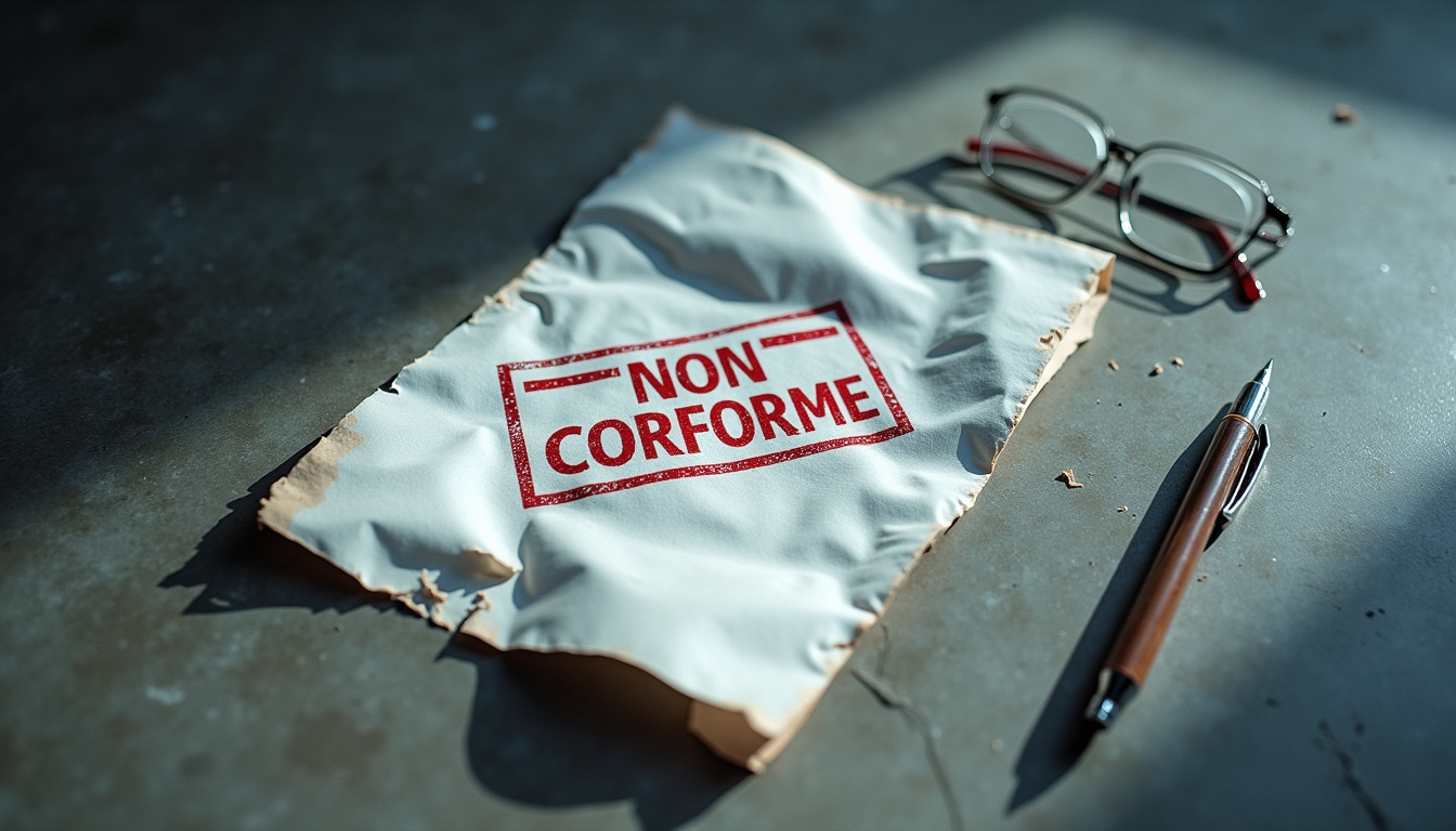 Exemple de facture non conforme d