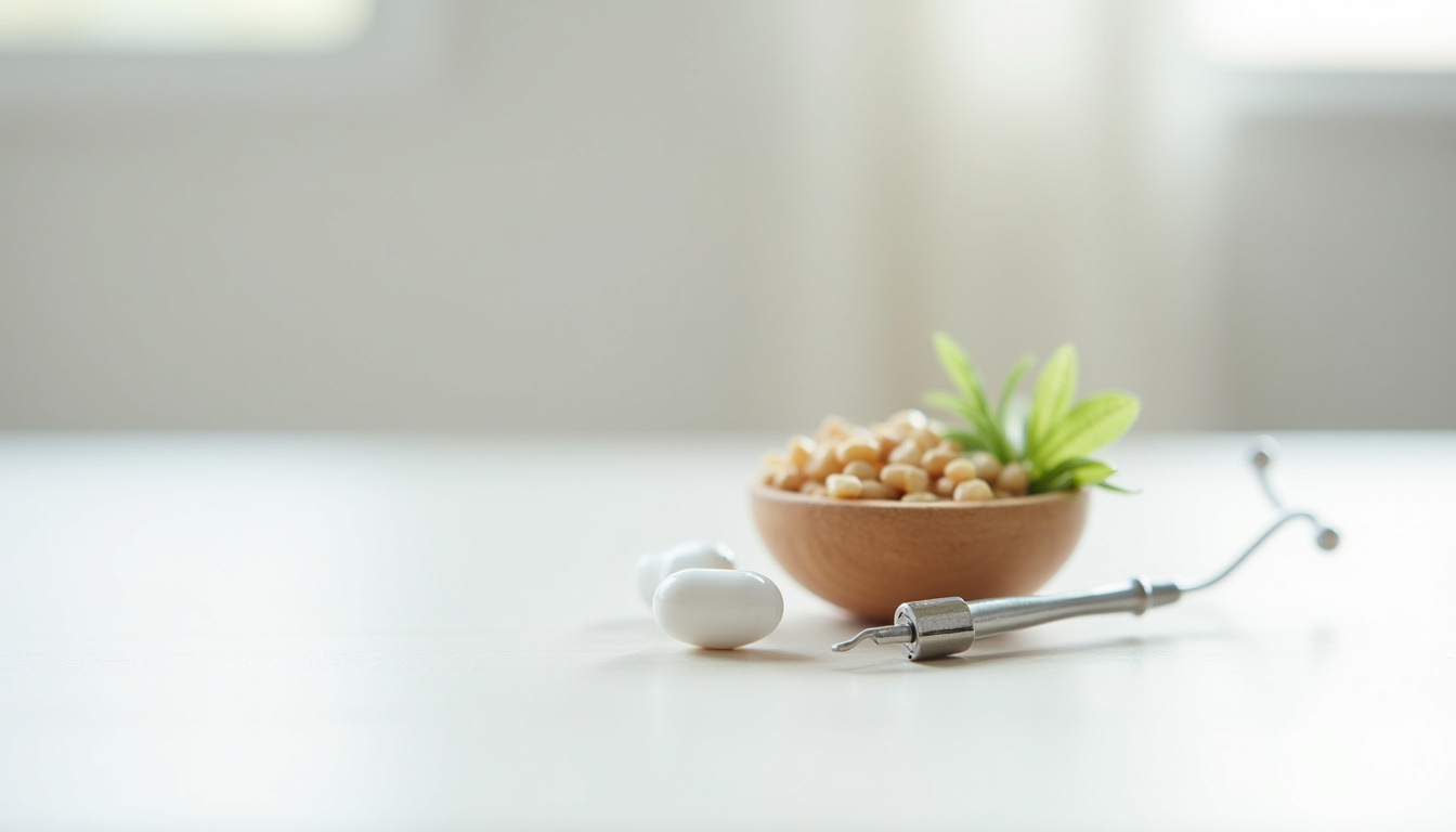 Représentation des différents types de traitements pour la maladie de Crohn: médicaments, nutrition, chirurgie