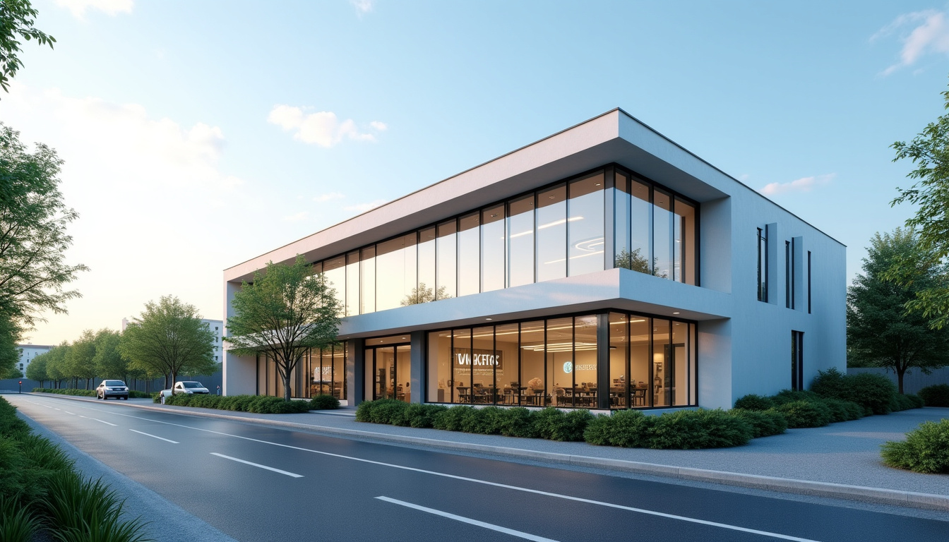 Vue extérieure de la clinique Jules Verne à Nantes, bâtiment moderne situé en périphérie urbaine
