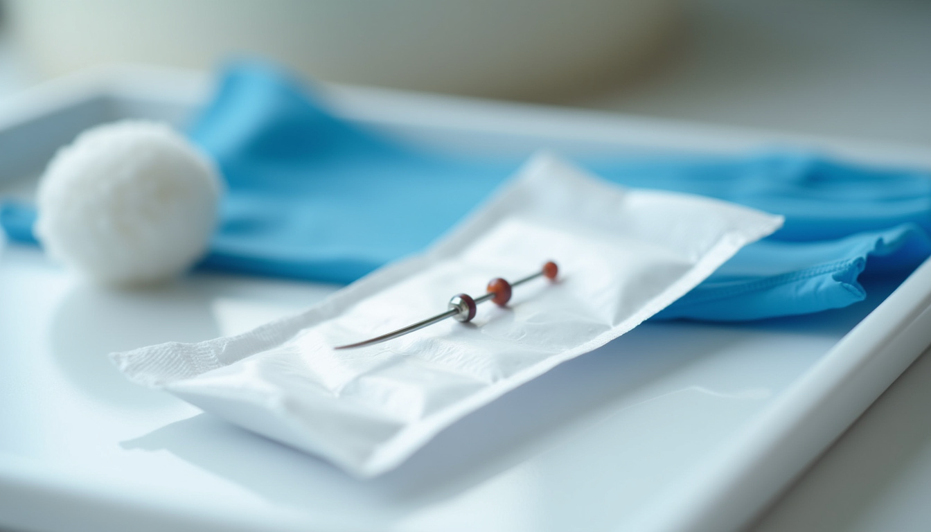 Protocole de sécurité en acupuncture avec aiguilles stériles à usage unique et manipulation en milieu médical