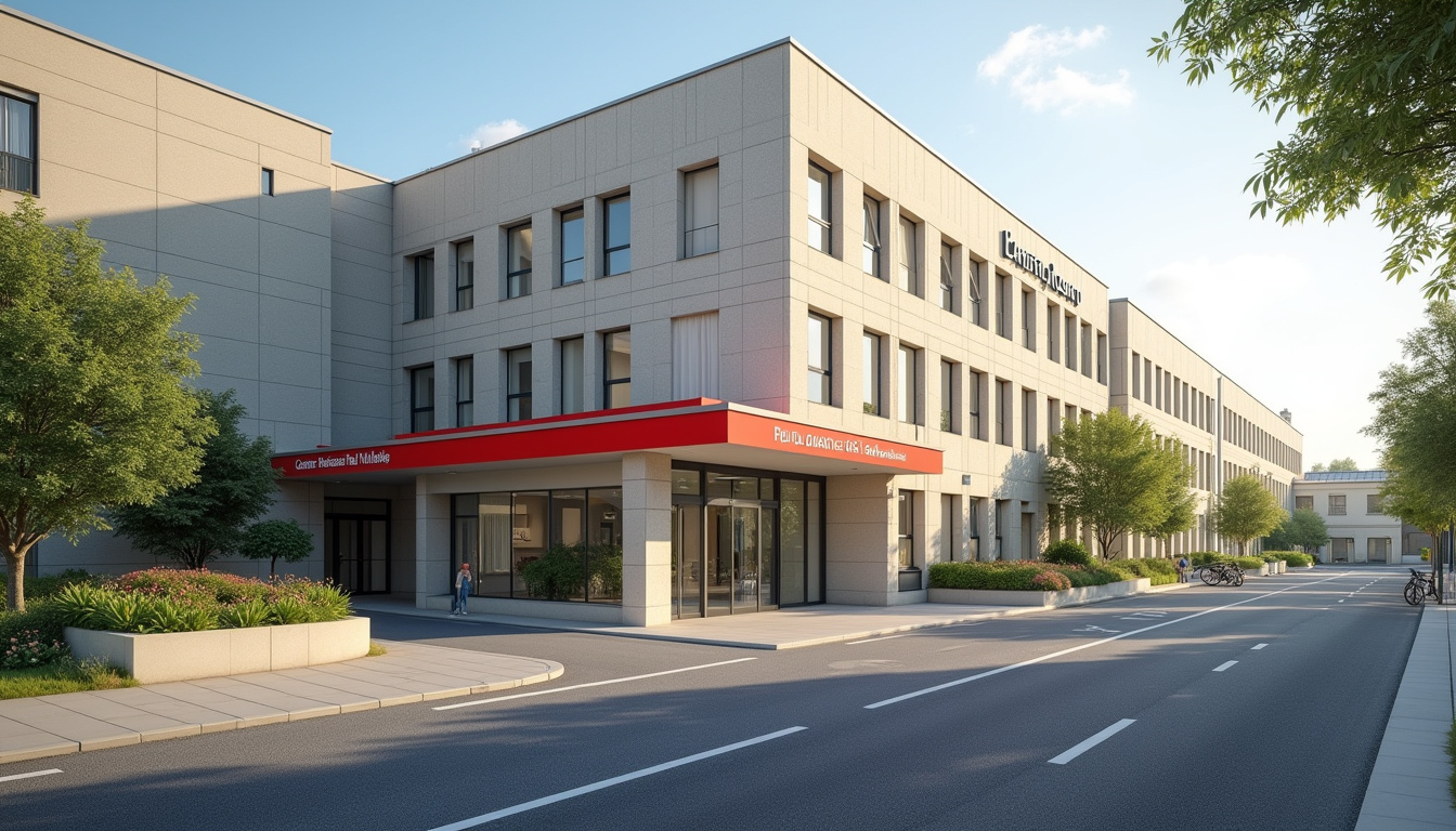 Vue extérieure du Centre Hospitalier Paul Guiraud à Villejuif